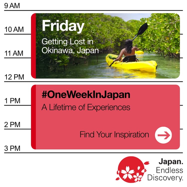 #OneWeekInJapan Social Media Ads