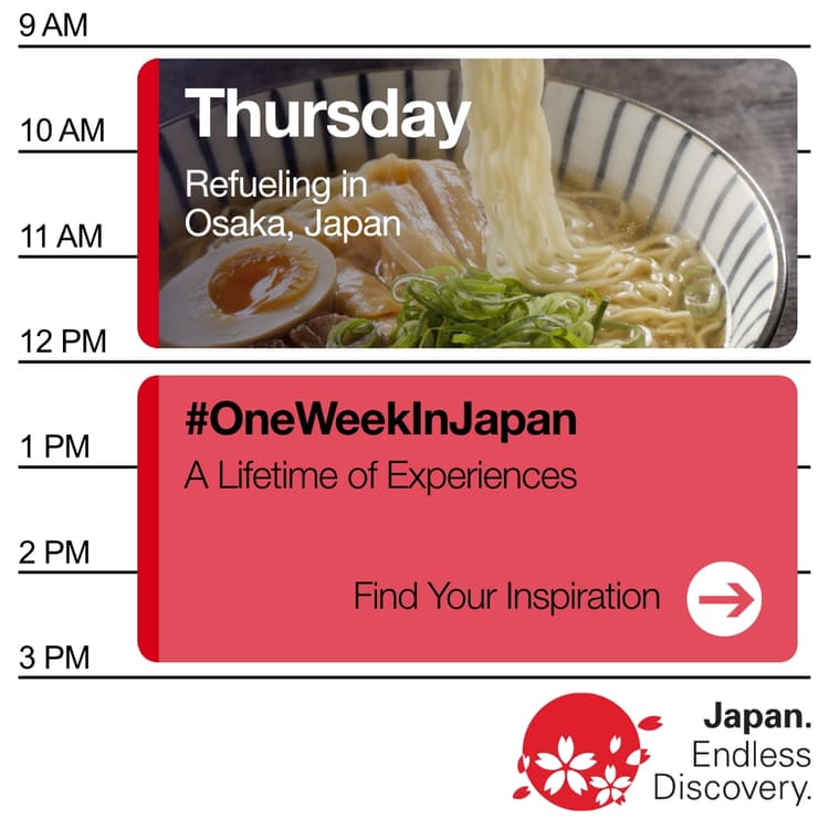 #OneWeekInJapan Social Media Ads